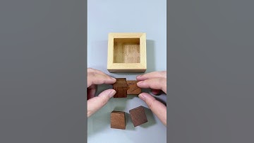 Putting four wooden blocks into a box, easy or impossible?#Puzzles #IQ #iqtest