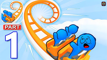 Runner Coaster - Gameplay Walkthrough Part 1 Stickman Coaster Runner Ride (Android, iOS)