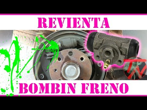 Cambiar BOMBIN de freno y AJUSTAR freno de TAMBOR 👨🏽🔧🚑