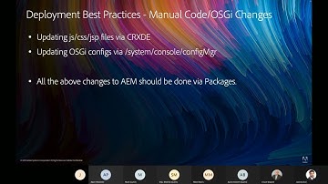 AEM Deployment and Security Best practices User Group