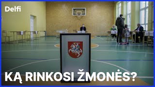 Ką rinkosi prie balsadėžių skubėję lietuviai: favoritą pasirinkti sunku nebuvo