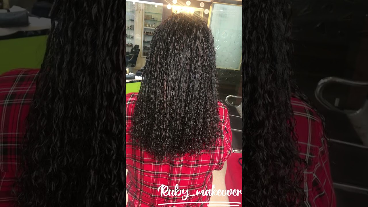 Hair perming permanent hair curls 