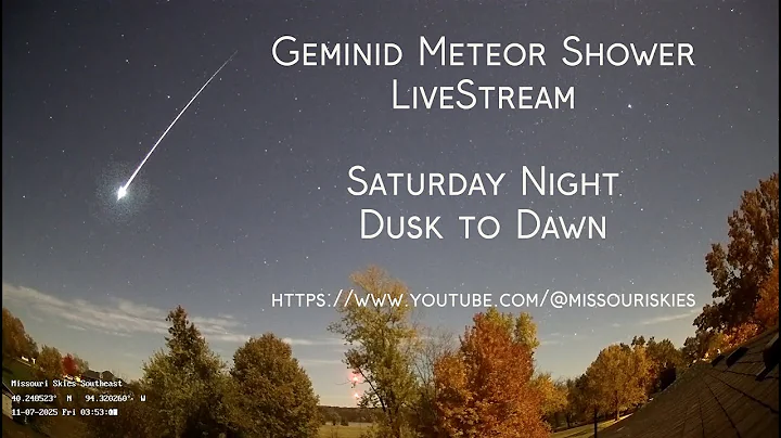 Missouri Skies Geminid Meteor Shower Peak - December 13-14, 2025