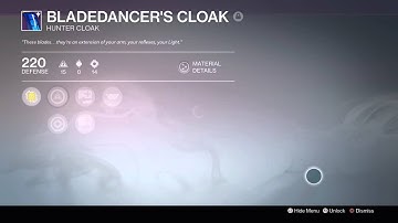 Destiny Path Of Blade Dancer Cloak