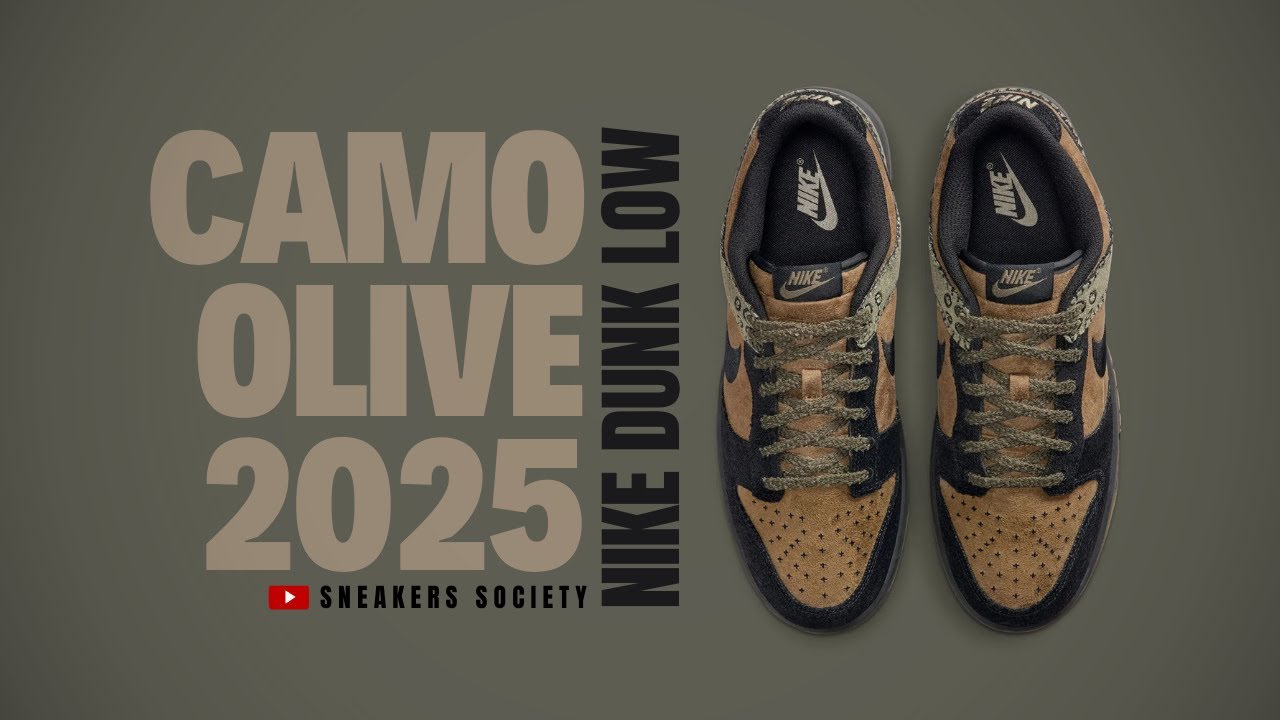 CAMO OLIVE 2025 Nike Dunk Low | DETAILED LOOK + PRICE