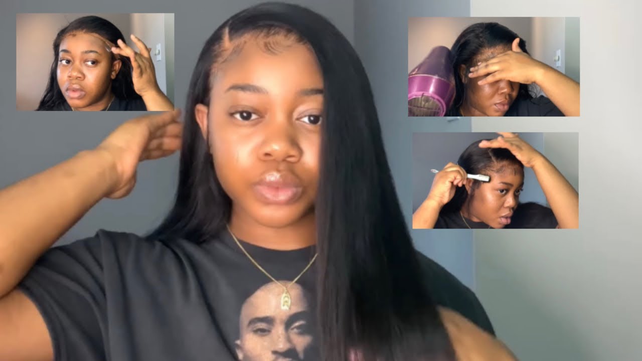 🔥Easyyyy Glueless | transparent lace wig install ft. Julia hair company