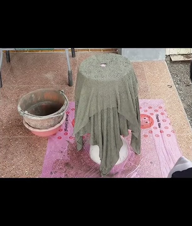 Tutorial Membuat Pot Bunga Dari Handuk   Kain Bekas