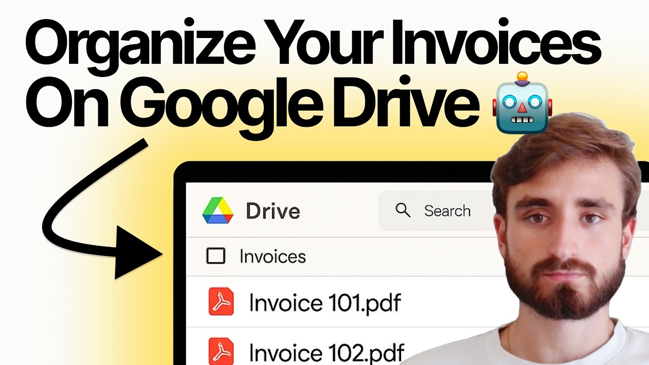 Automate PDF Invoices to Google Drive Using AI (no-code)