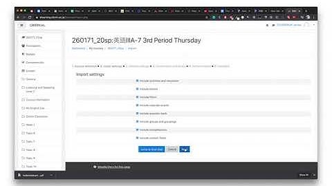 Moodle Tip - How to Import Content Between Courses