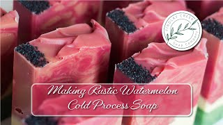 Making Rustic Watermelon Cold Process Soap | Findlay Creek Soap Company