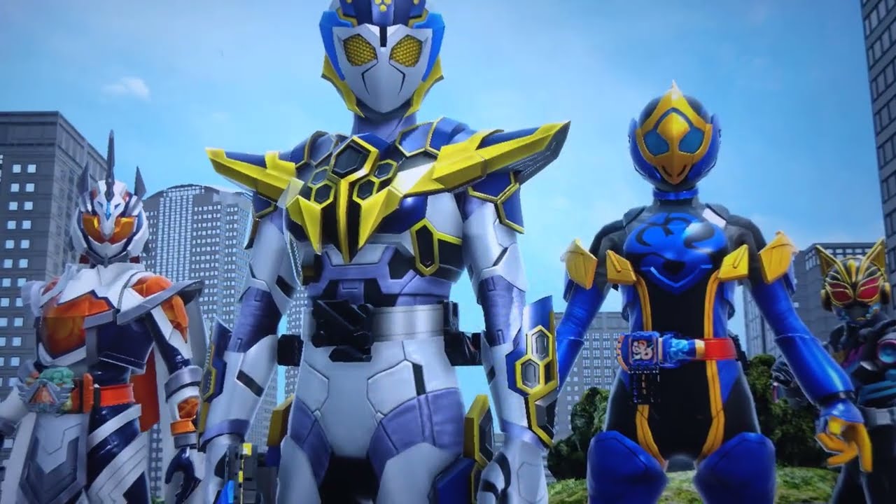 仮面ライダーバトルガンバレジェンズ ガタック&アマゾンネオ&デストリーム&ガッチャードVSライトニングホーネット&ジャンヌ&マジェード&ナーゴ（ビートフォーム）