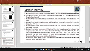 LIVE CODING JAVA - Latihan Pemrograman Terstruktur