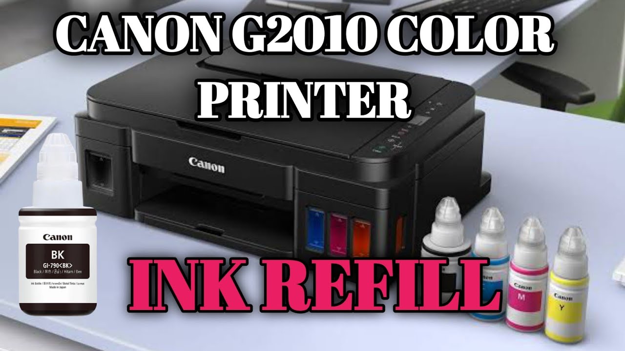 How to Refill Canon G2010 color printer ink. cartridge refill kaise