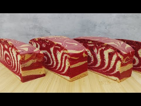 Resepi Kek Marble Pelangi Moist