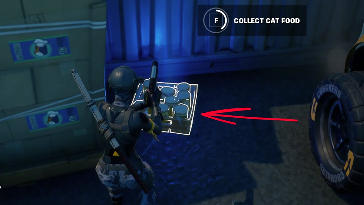 Fortnite Collect Cat Food Locations Fortnite Season 7 Week 3 Legendary Quest YouTube