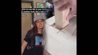 Pov Its The & Your Choker Necklace Looks Like A Tattoo.