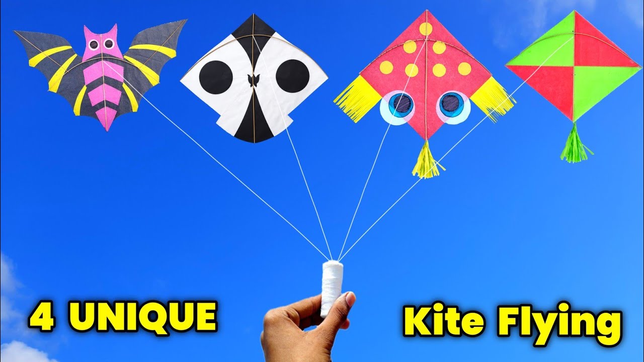 4 уникальных способа запуска воздушных змеев, как сделать бумажный воздушный змей, воздушный змей...