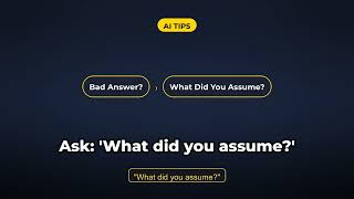 Fix Any Bad AI Answer With One Question