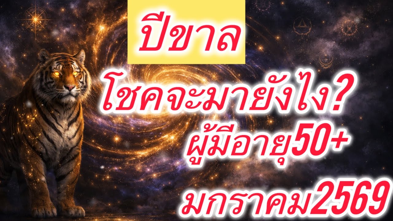 ดูดวงปีขาลอายุ50+ โชคจะมายังไง  พร้อมวิธีเสรีมดวง การงานการเงิน มกราคม2569￼