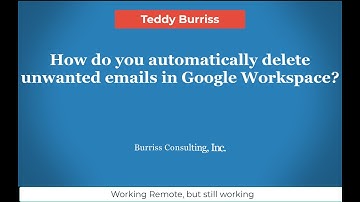 How do you automatically delete unwanted emails in Google Workspace or Gmail