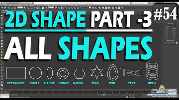 #54 || 2D SHAPE PART - 3 || ALL SHAPES || 3DS MAX Tutorials in Hindi ||