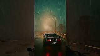 Rainy Night Drive 🌧️ Neon Vibes #shorts #cyberpunk2077 #lofi #night #rain