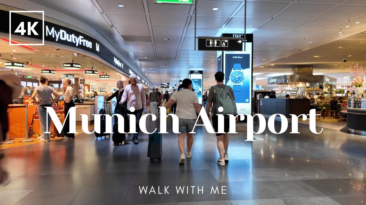 Munich, जर्मनी | MUC | हवाई अड्डा भ्रमण 4K