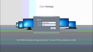 Logging in to Citrix for a PC