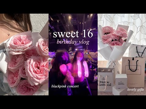 birthday vlog // student diaries, blackpink concert, sweet sixteen, family & friends, hong kong life