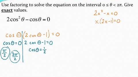 Solving trig equations by factoring (GCF)