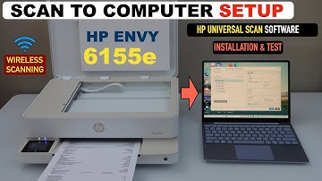 HP Envy 6155e Printer Scan To Computer Setup, Install HP Universal Scan Software, Win 11 Test Scan.