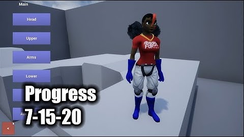 Unreal Character Customization - 07-15-20 Progress