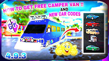 How  To Get Free Camper Van And New Car Codes In Car Parking Multiplayer With Gg [4.9.3]. 💯