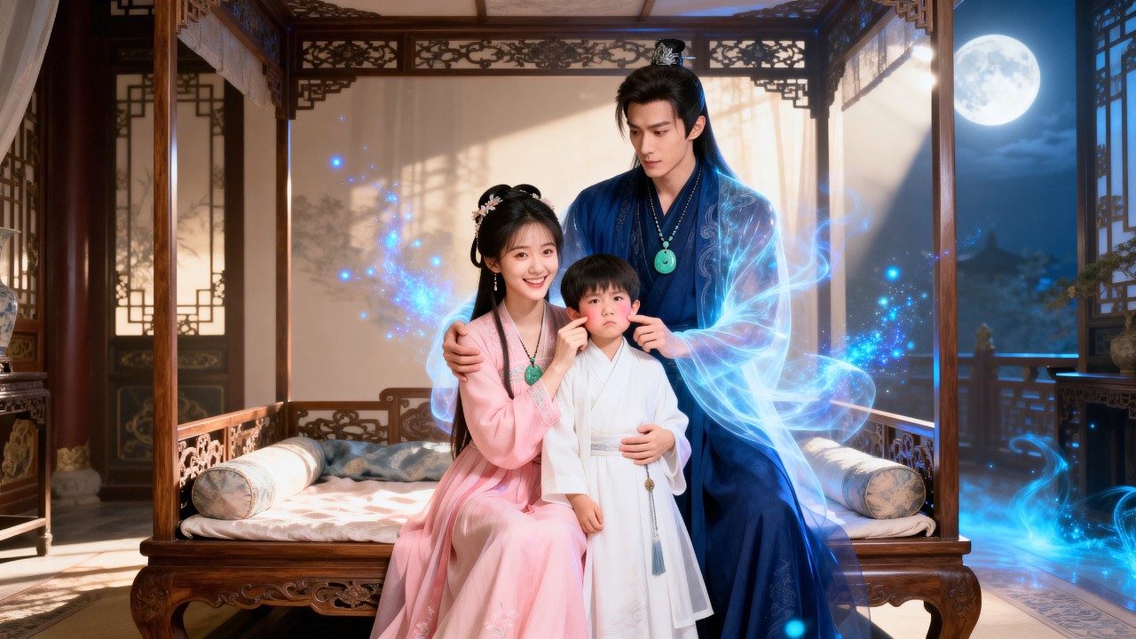 He is another person by day and a man by night, sharing a bed with her.