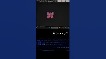 Draw a butterfly in Ms word using just a keyboard shortcut