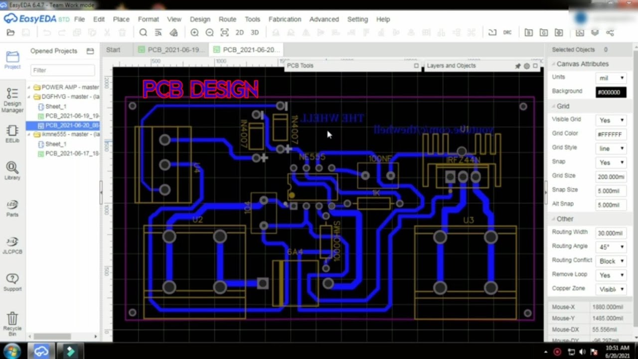 How to design pcb at home using easy eda software?? - YouTube