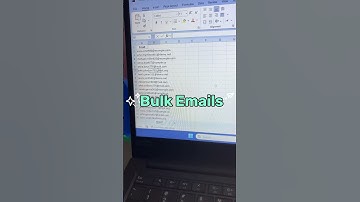 Send 200 emails in 5 seconds #excel #email #outlook #bulkemailsender #excelshortcuts #formula #viral