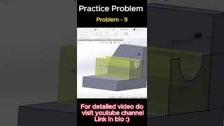 SolidWorks Tutorial For Beginners | Practice Problem - 9