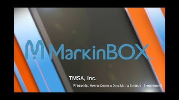 How to create a Data Matrix Barcode using Sketchbook2.