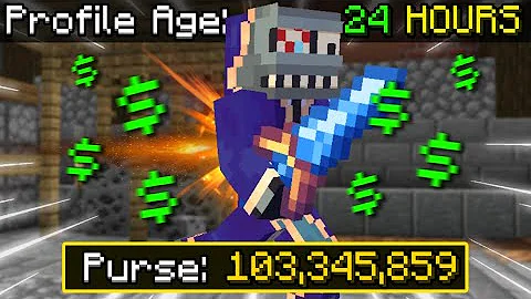 How I Got 100 MILLION Coins in 24 Hours | Hypixel Skyblock