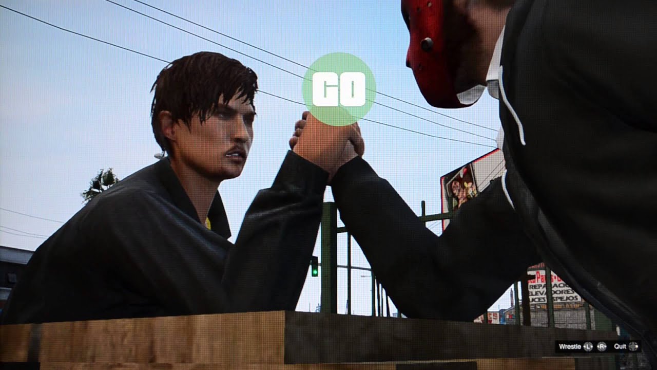 GTA V Fun! Epic Arm Wrestling Match! YouTube