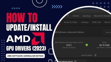 How to Update/Install AMD GPU Drivers (2023)