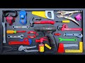 Collection of Repair Tools, Electric Drill, Electric Saw, Hammer With Wriench, Pliers, Hacksaw