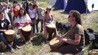 Африканский барабан Джембе - мастер класс (часть 3)(Выступление куратора Омской школы этнических барабанов 
