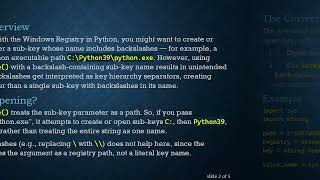 Handling Backslashes in Windows Registry Sub-key Names with Python's winreg