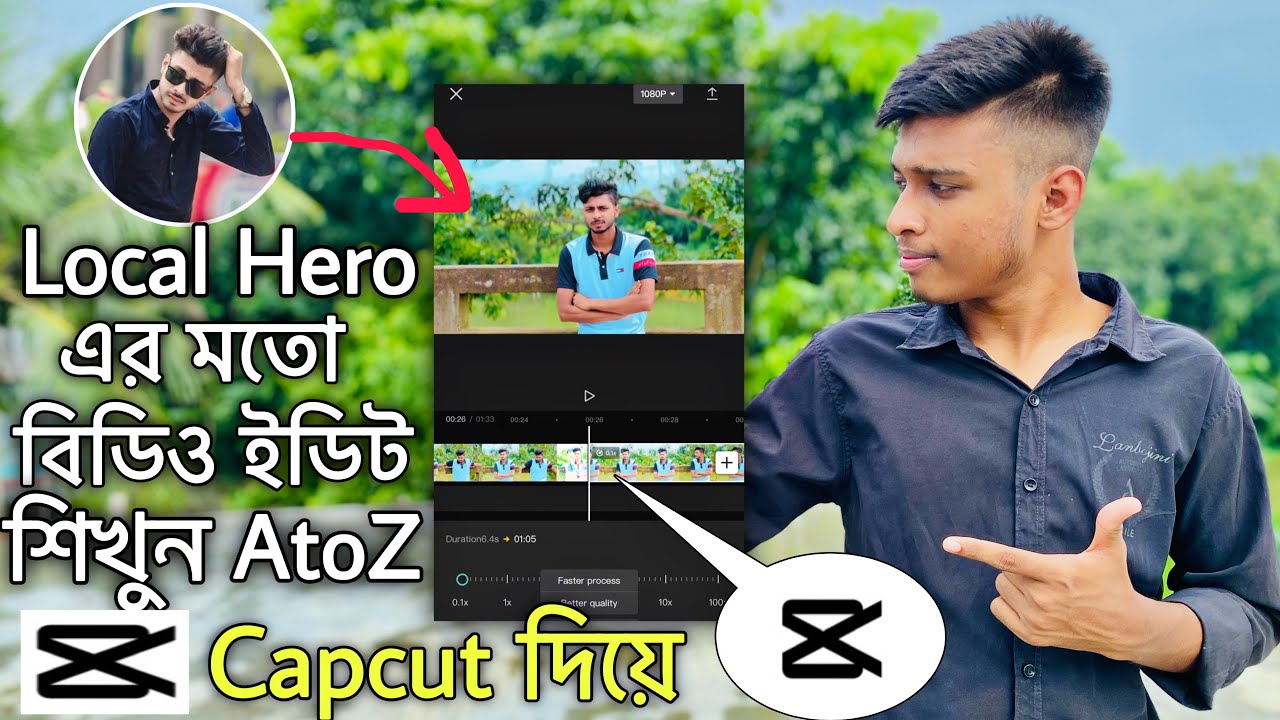 local hero tiktok video editing | capcut edit tutorial |capcut video ...