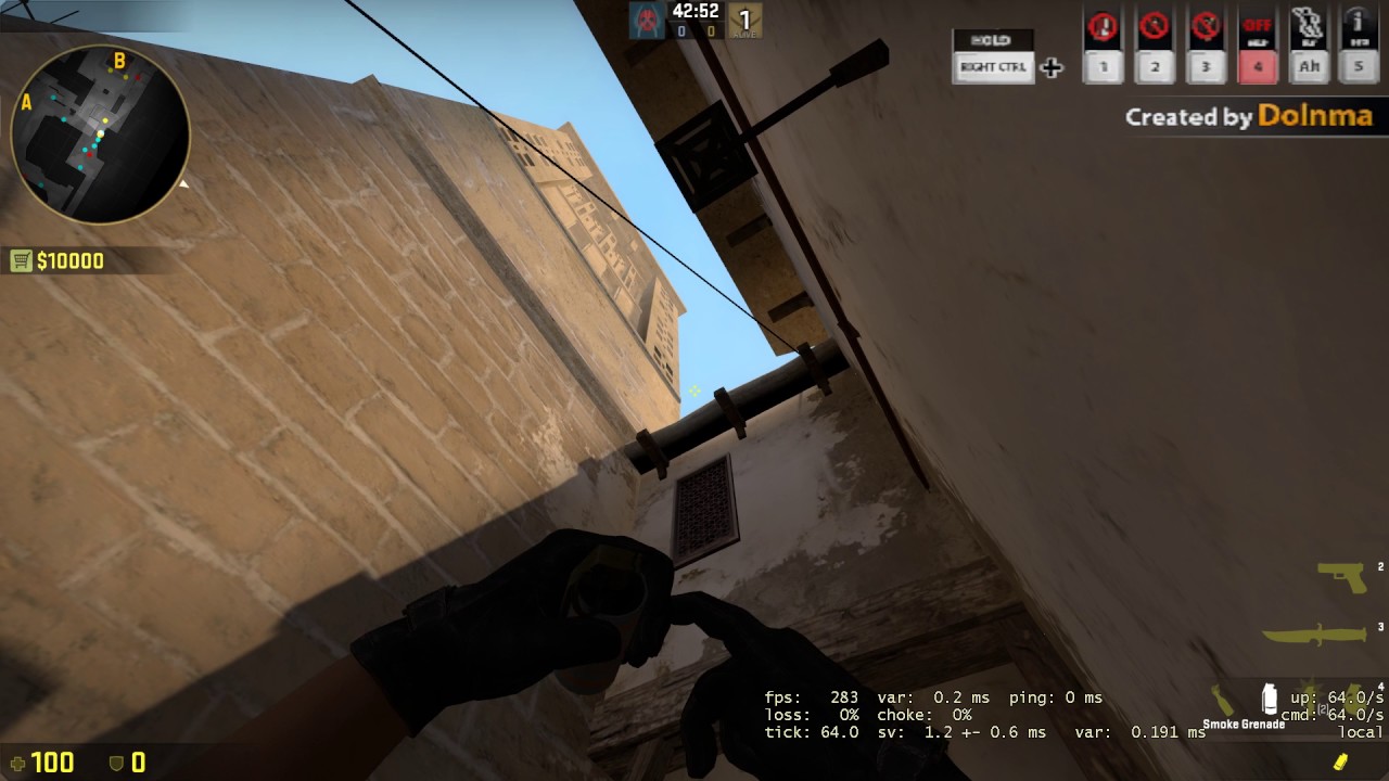 CS:GO Mirage B Market Window Smoke - YouTube