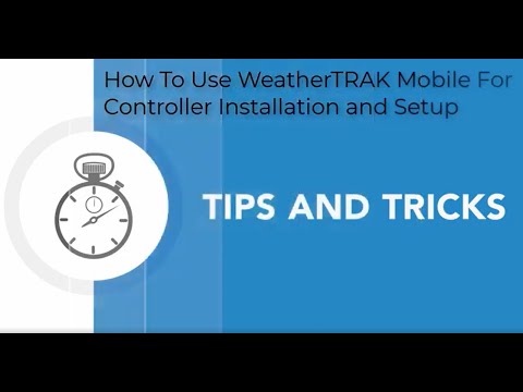 How To Use WeatherTRAK Mobile For Installation and Setup - video from HydroPoint