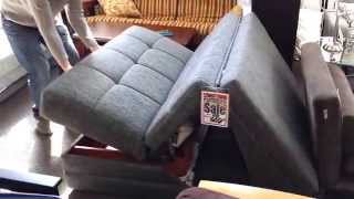 Twist Loveseat Sleeper. Opening and Closing