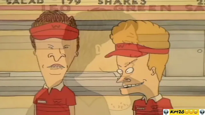 Beavis and Butthead protect burger world from a robber